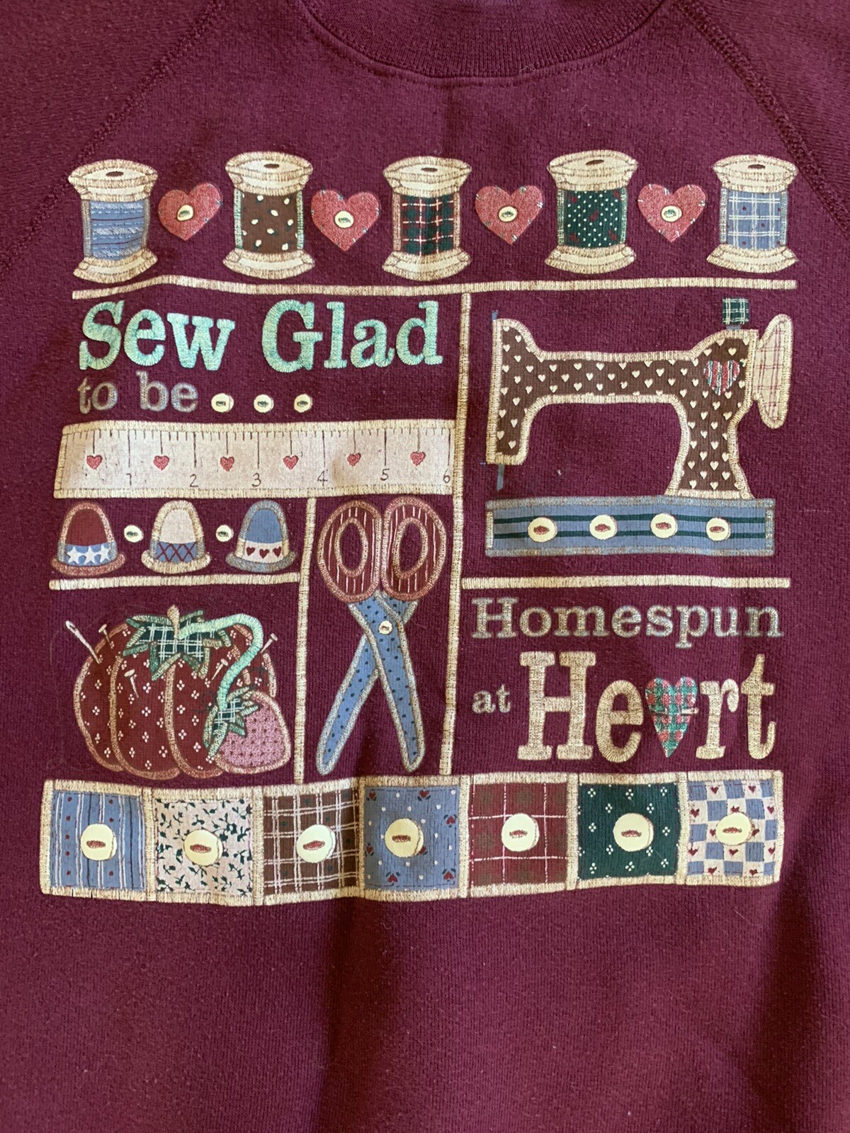Discus Athletic Vintage Sweater « Sew Glad To Be Homespun at Heart » X-Large