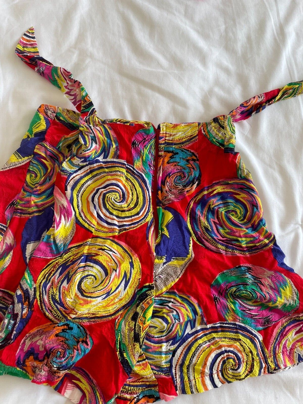 Vintage Jams World Wrap Swirl Pattern Skort Sz 3 (XS)