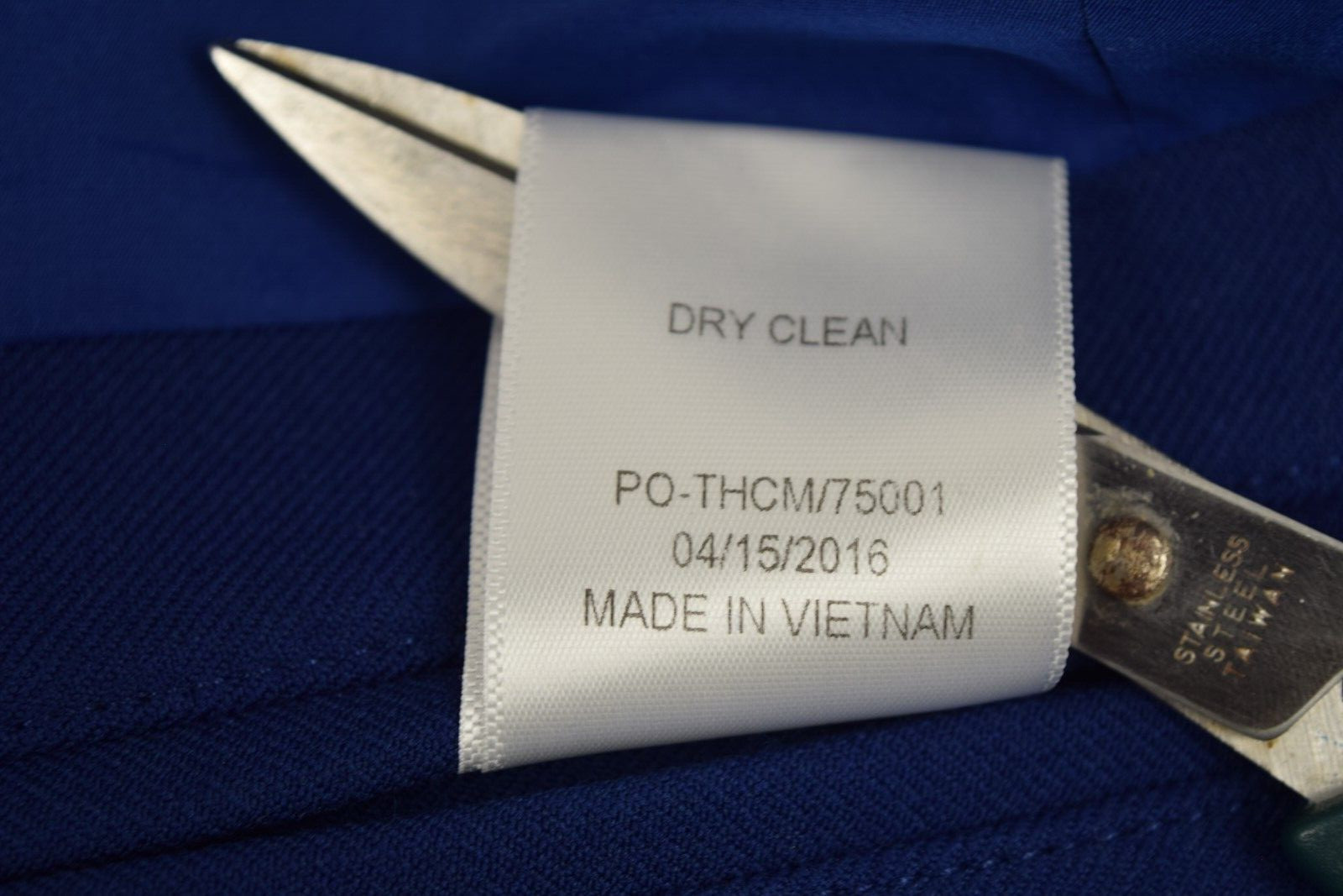 Overcoat American Airlines Issued Size L 2016 Blue Lined Poly Wool Dual Zip Warm