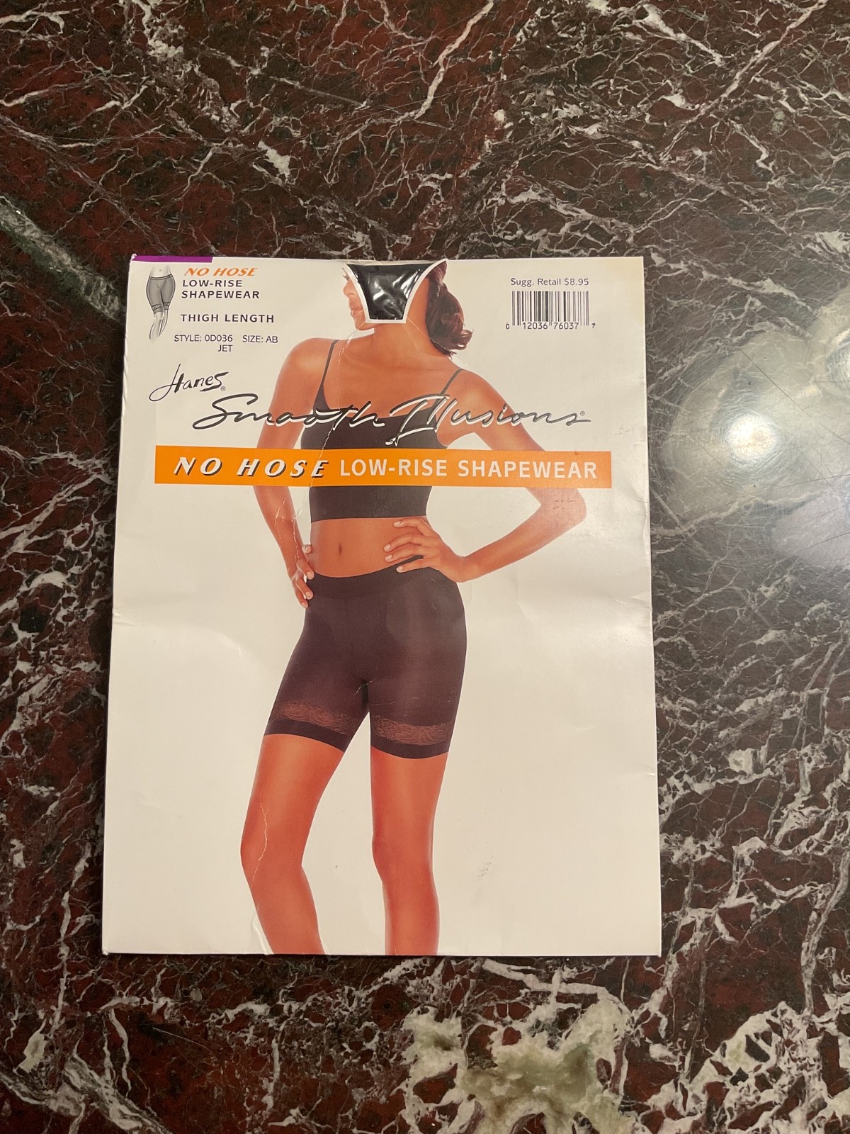 Hanes Smooth Illusions – Size AB – Low-Rise Shapewear – Jet (Black) – NWT