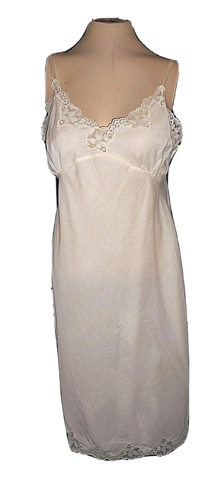 Vintage Slip, Contessa, poly-cotton-blend Ivory Lace mint 36
