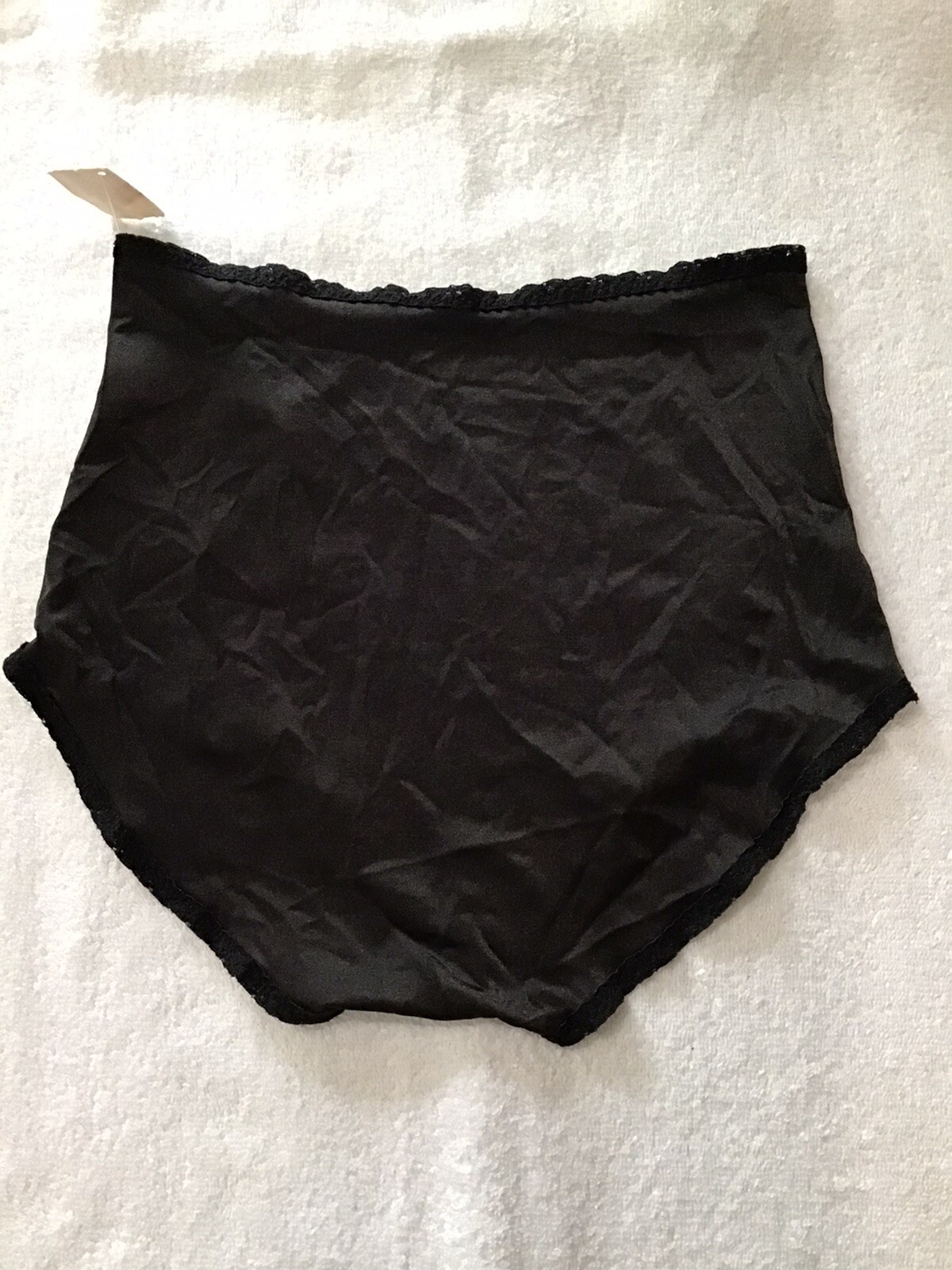 Vintage Vanity Fair Light Control Nylon Hipster Brief Panties NWT M Medium Black
