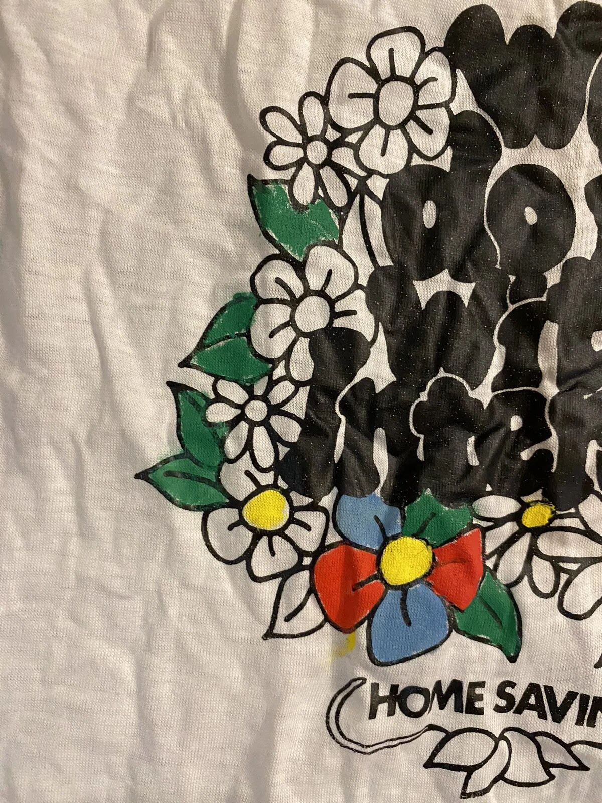Vintage 1976 Shirt Cans Paint And Wear Shirt “Home Savings” *See Description”