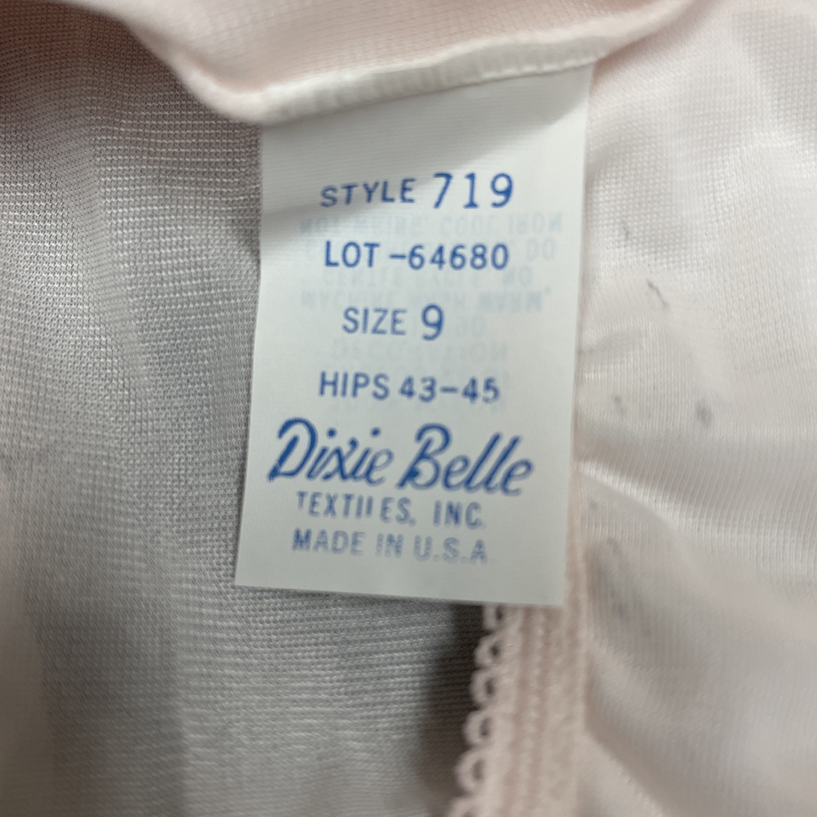 Dixie Belle NWT Vintage High Rise pink Nylon Gusset Granny Panties Sz 9 movie