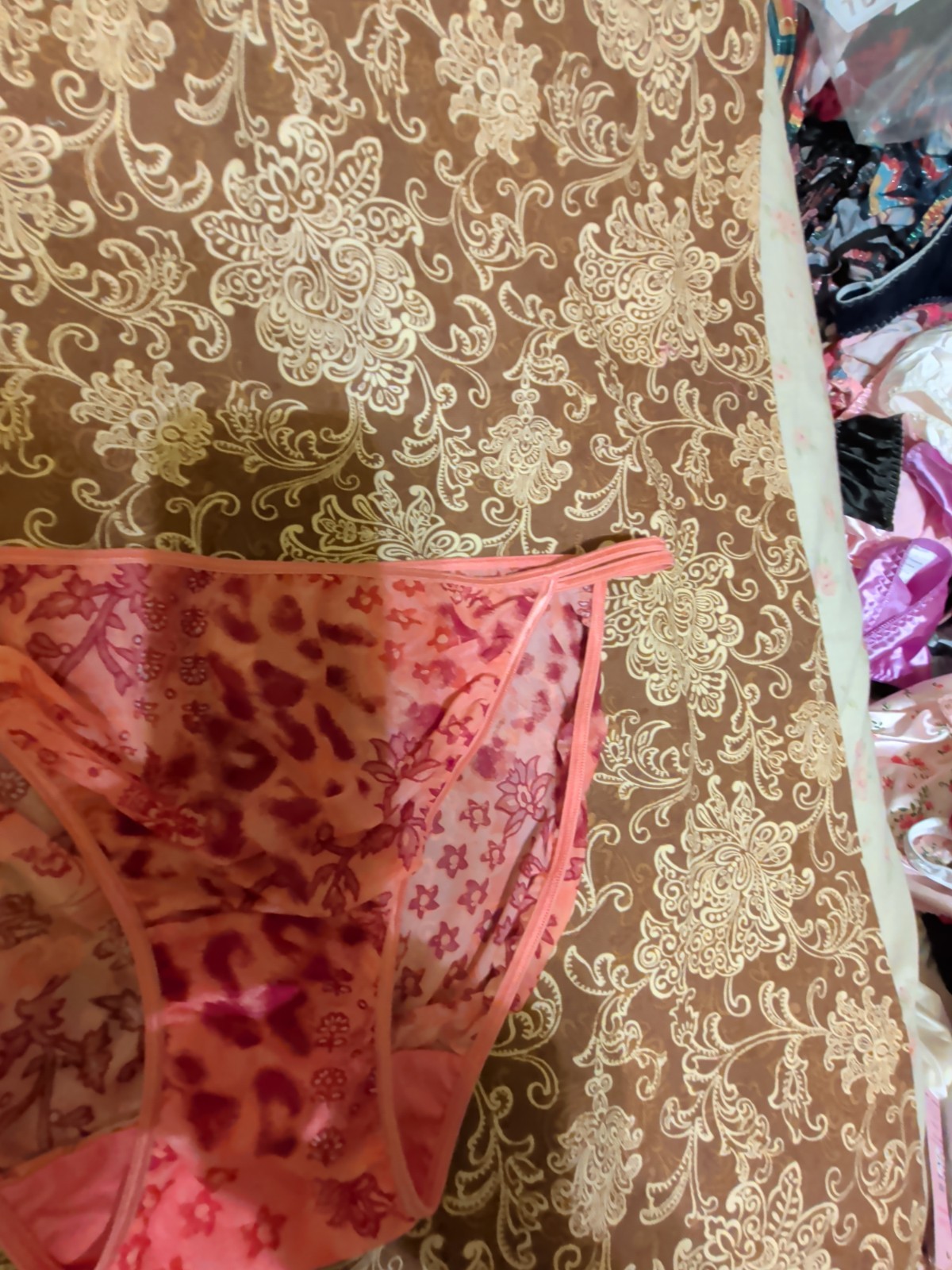 Vintage Cacique Satin Double String Bikini Panties Size 14-16