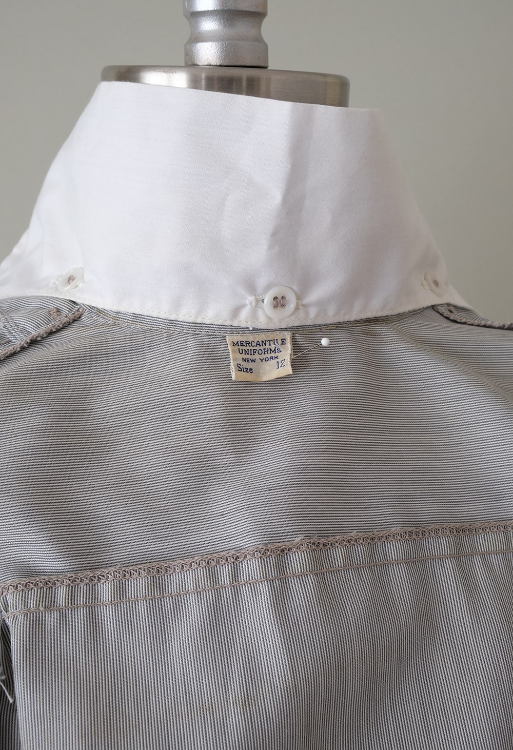 Vintage Post-WWII Red Cross Uniform Dress + Hat, Pins, Collars, and Name Plate