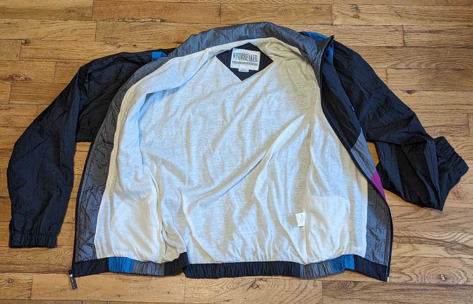 Vtg WINDBREAKER Brand Nylon Jacket – SMALL – 90s Activewear Travel Outdoor Gym