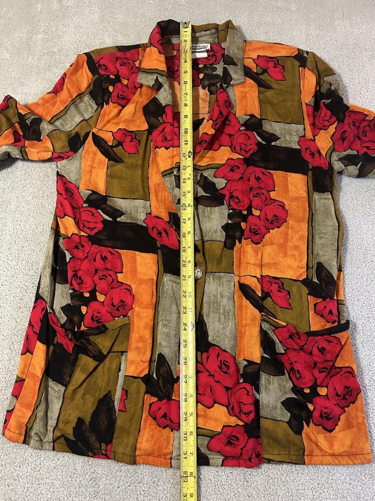 Vintage Connections Related Separates Blazer Women’s Medium 12/14 Floral Print