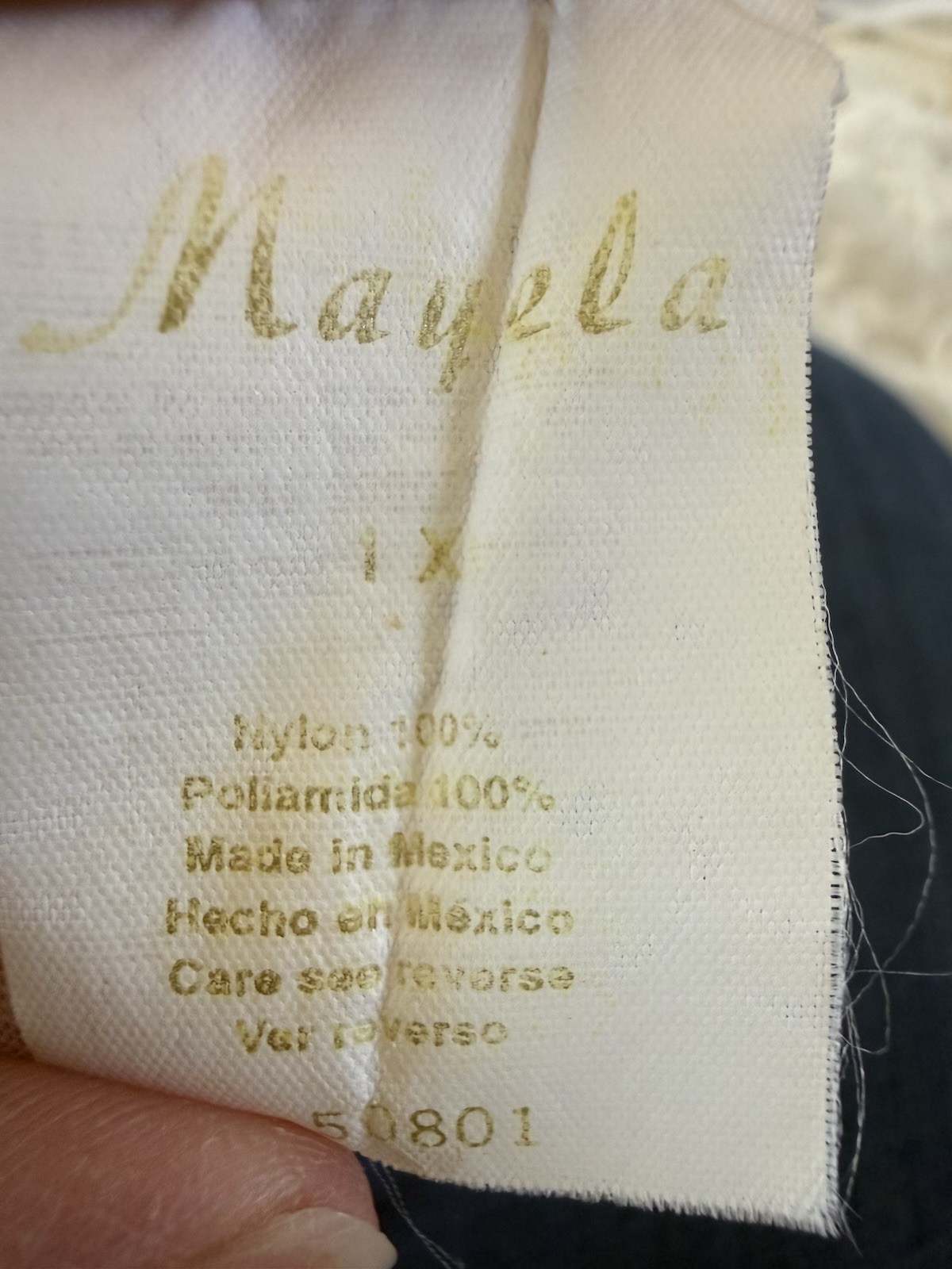 Mayela Vintage Sheer Nylon Babydoll Robe Set Ivory Lace Ruffle Boudoir Lingerie