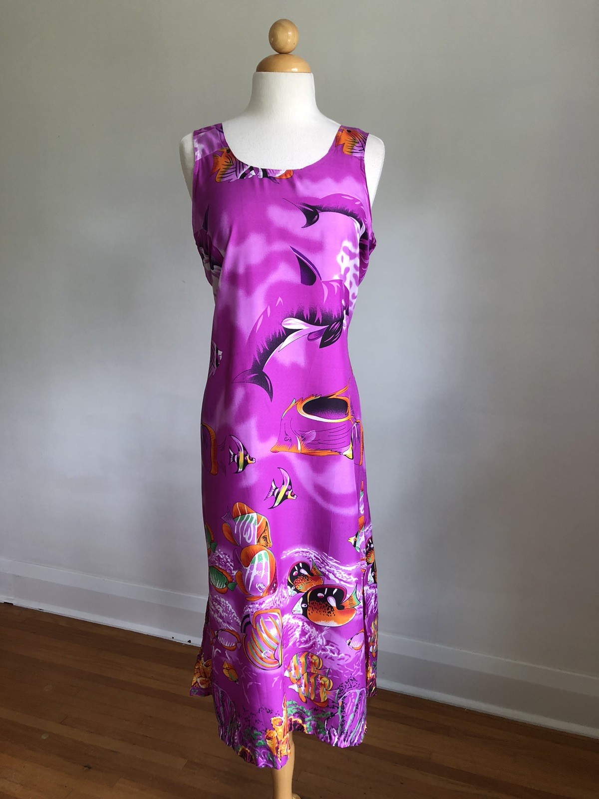 GORGEOUS VTG NWOT Puerto Rico Tropical Fish Sundress SZ XXL