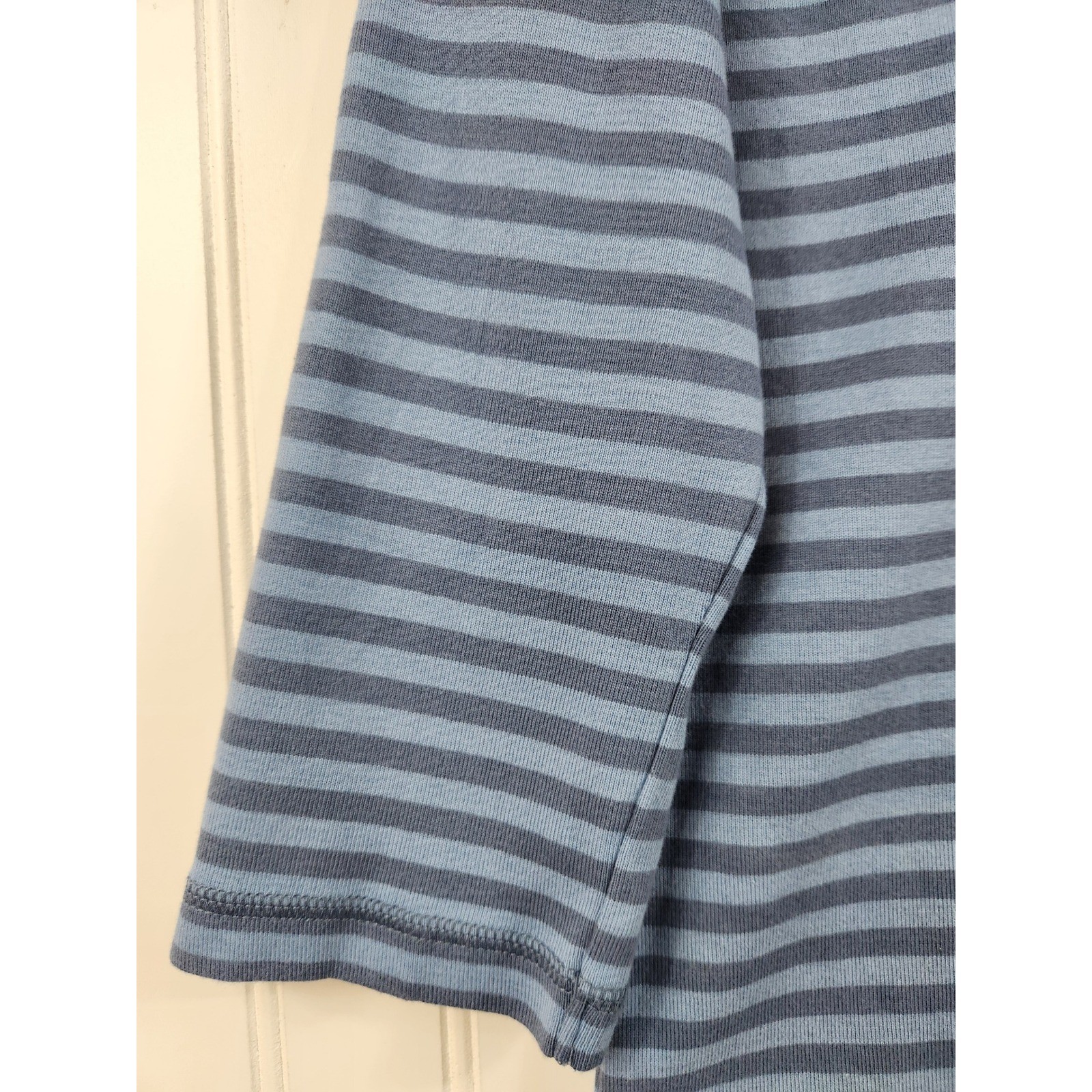 Vintage Gap Blue Striped Raglan 3/4 Sleeve T-Shirt Yellow Ringer XL Y2K 90s