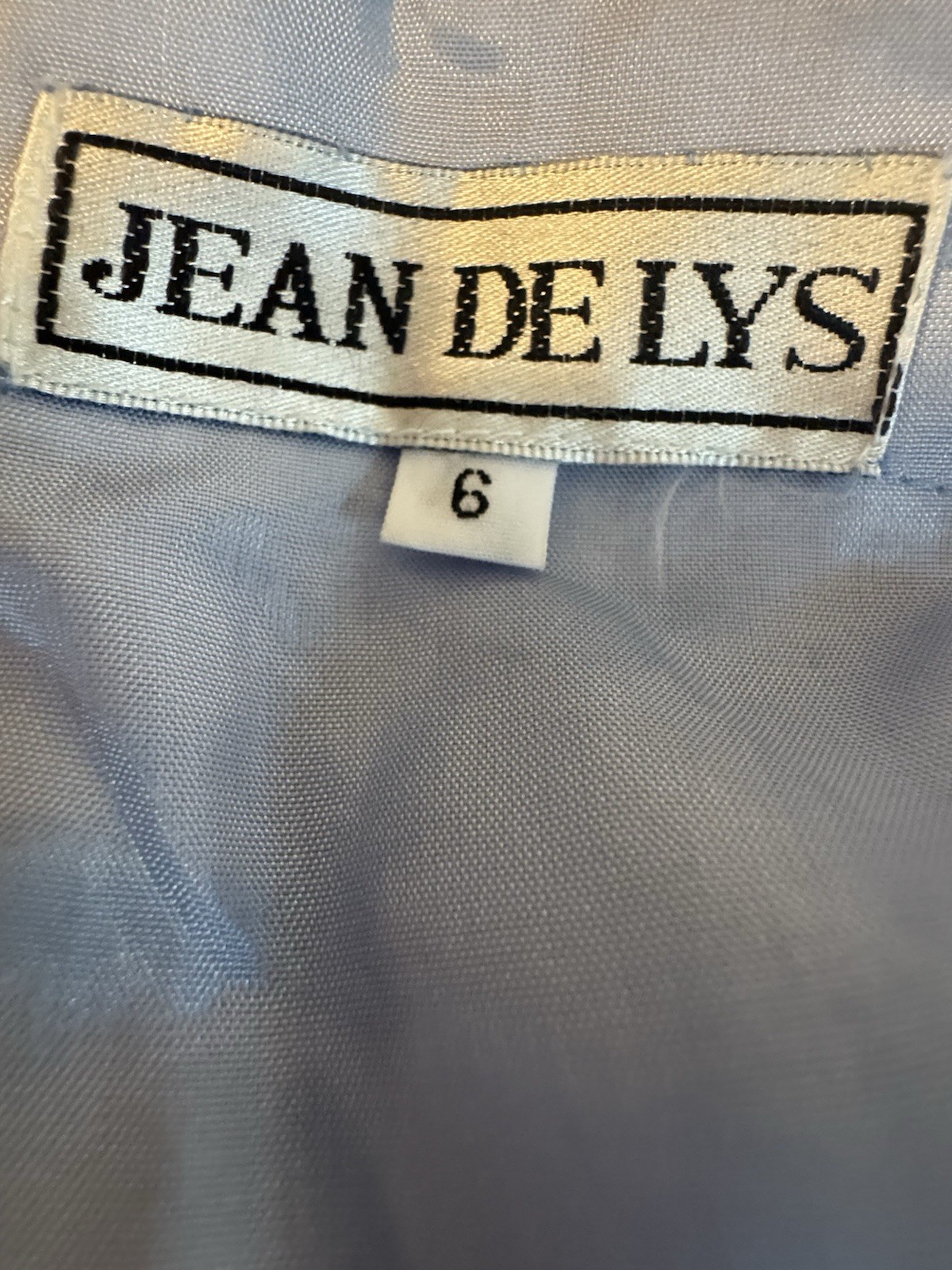 Jean De Lys Periwinkle Blue Sequin Embellished Column Gown Evening Formal Size 6