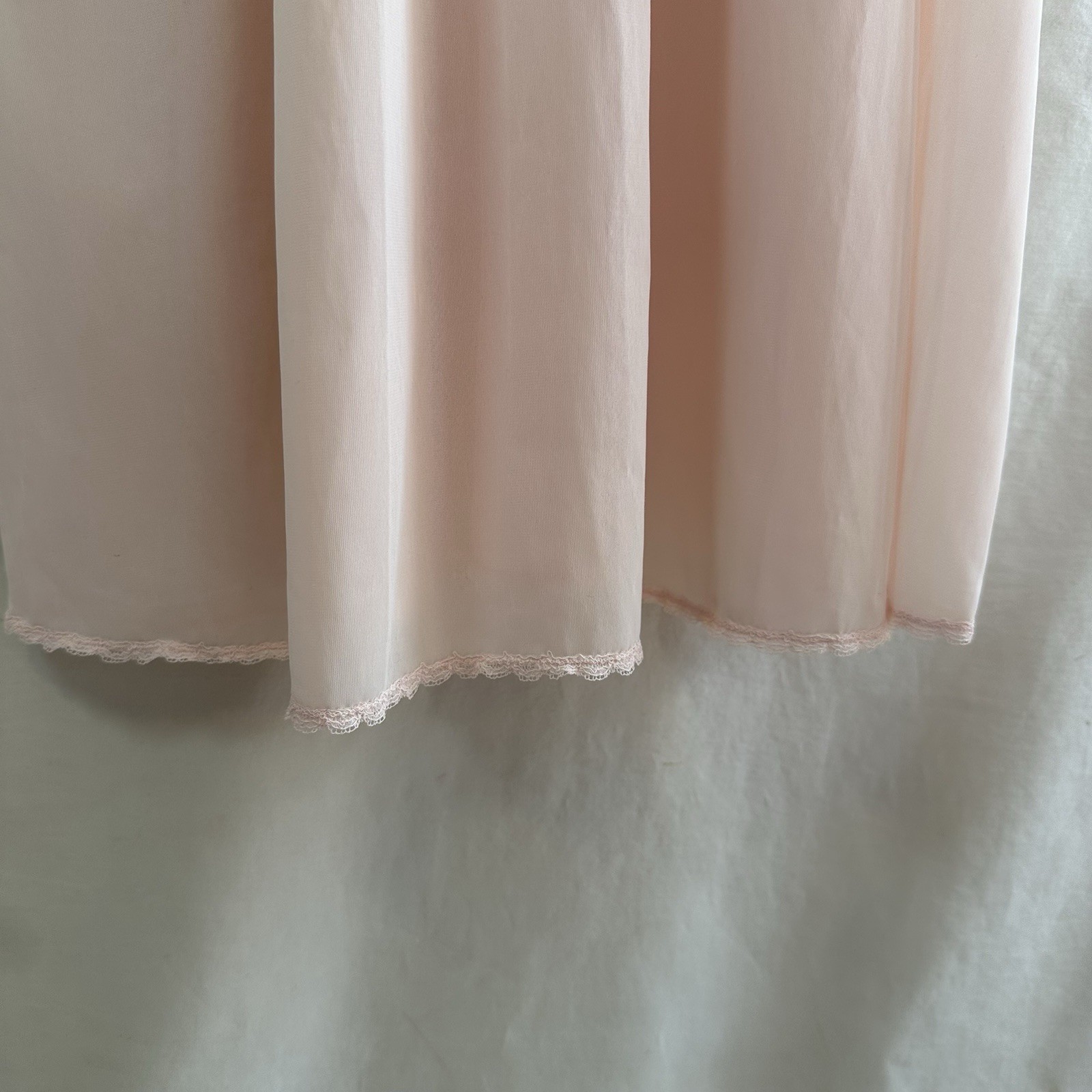 Vintage Dutchmaid 60s Pink Peignoir Set Nylon Sheer Robe & Gown Lace Romantic 14