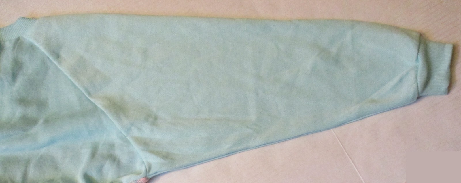 Center Aisle Plus Bunny Rabbit Sweater 44/24W Vintage 1980&rsquo;s Women&rsquo;s Blue Pink