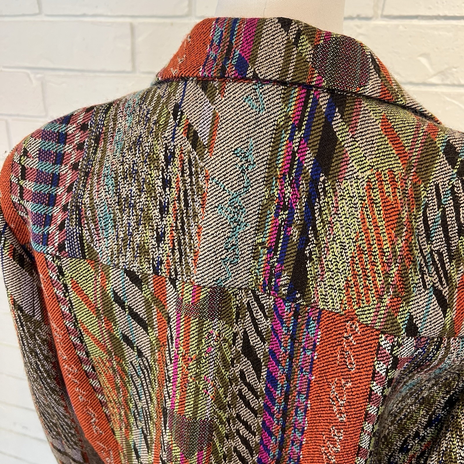 Vintage 90s y2k Christian Lacroix Bazar Funky Wool Blazer Jacket France 42
