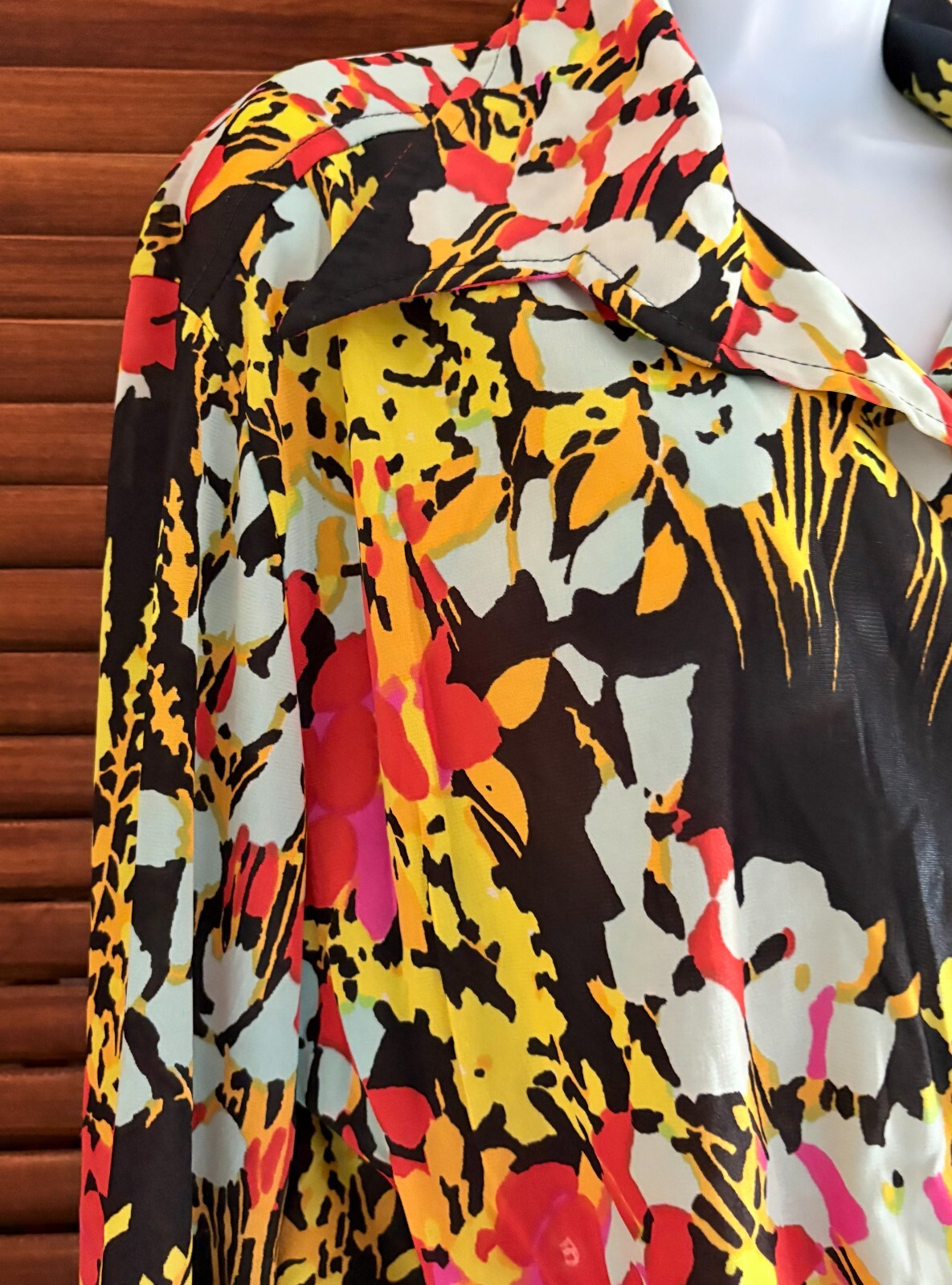 Vintage Shamis Floral Button Down 1970&rsquo;s M/L