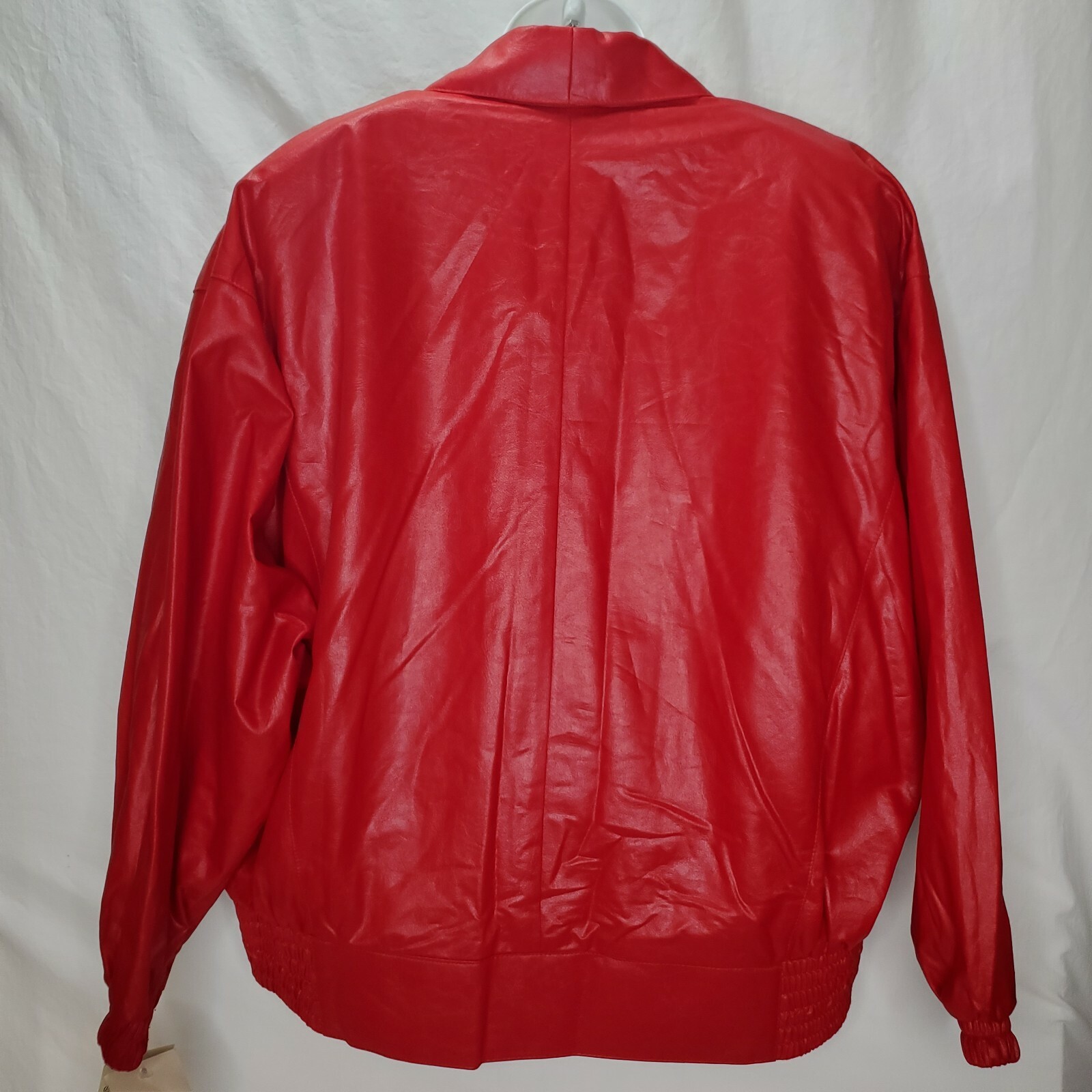 Vintage 80s Red Jacket Pants Batwing Sleeves High Waist Costume Movie Stage New