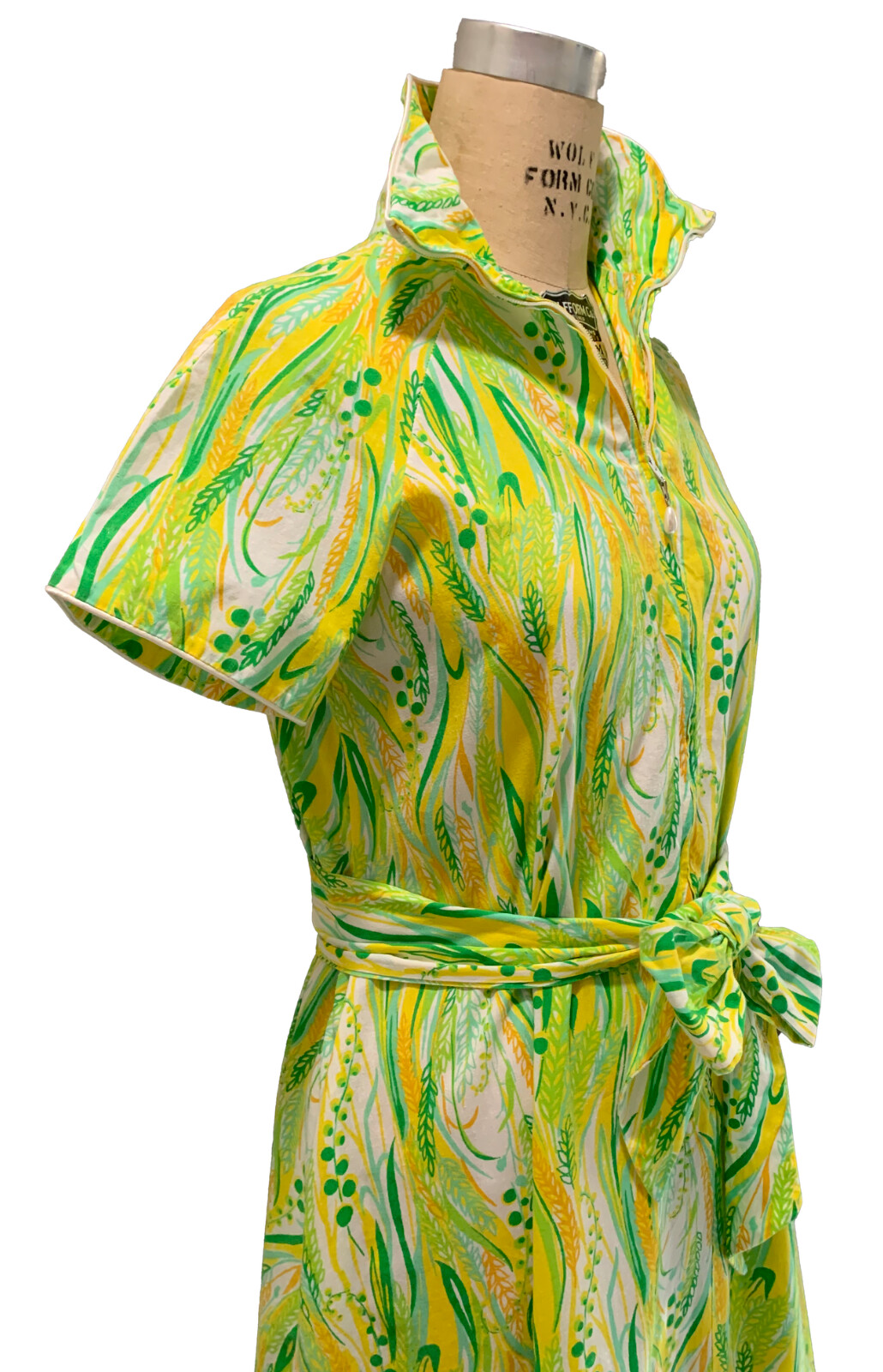 Vintage 70&rsquo;s Women&rsquo;s DAVID BROWN CALIFORNIA SS Zip Front Caftan – Sz S