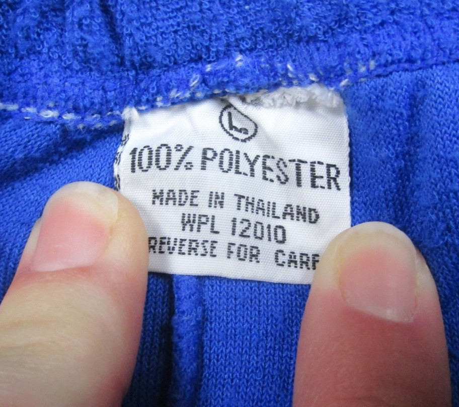 Vintage 70s Terrycloth Hot Pants Shorts Roller Disco Womens (L) Blue Athletic