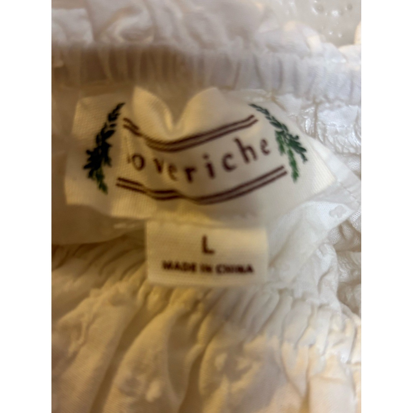 Love Riche White Smocked Ruffle Strap Peplum Camisole