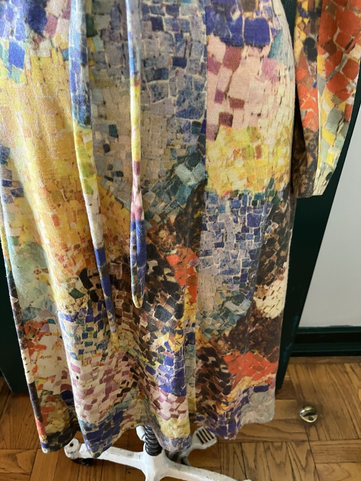 Vintage Goldworm Wool Printed Dress