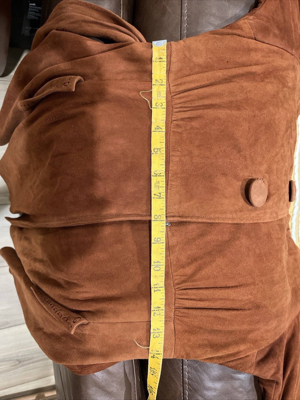 Desert Suedes Brown Suede Coat 40&Prime; Chest 47&Prime; Length Regular Size