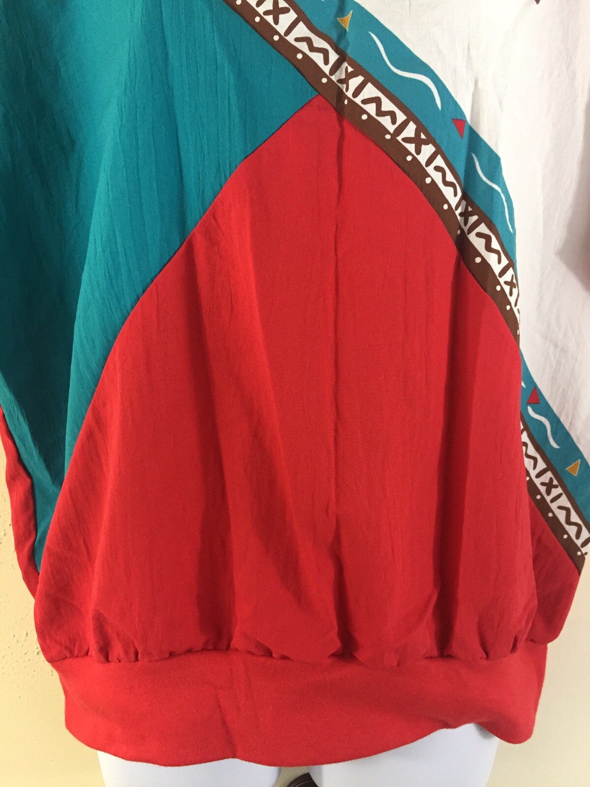 NOS NWT KORET Size Large Retro Western Native American Southwest Top Blouse