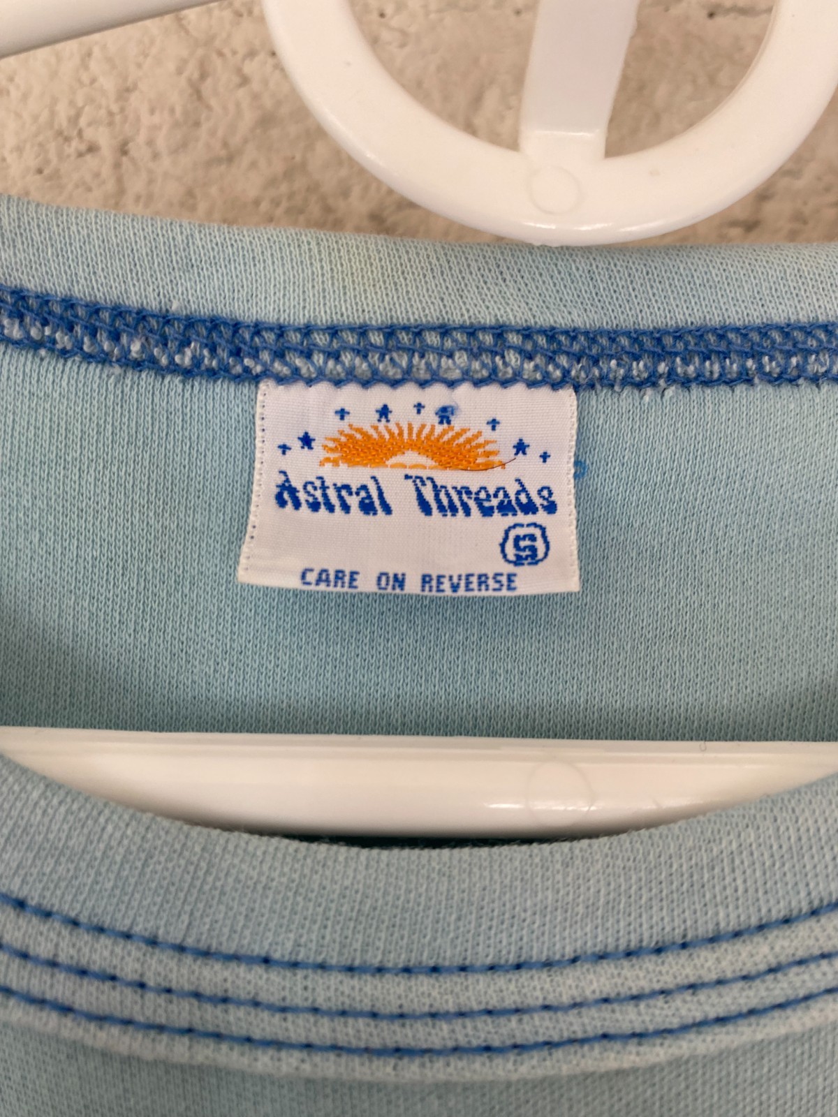 Vintage 1978 Astral Threads « booby prize » Powder Blue Novelty T-shirt sz S