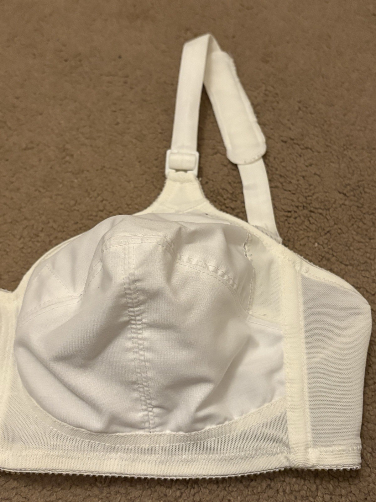 Vintage Flexees Cotton Lightweight White Bra 36B Style 1653 -Excellent Condition