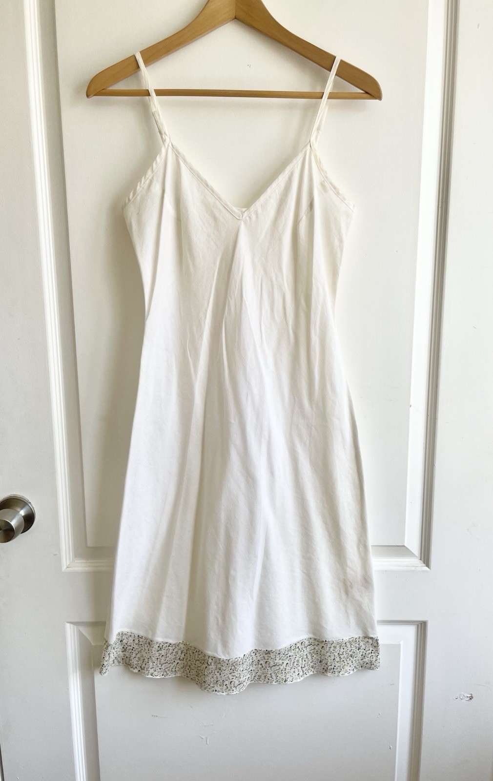 Vintage Y2K Poleci 100% Cotton Slip Dress Size 4 Made In USA Prairie Fairy