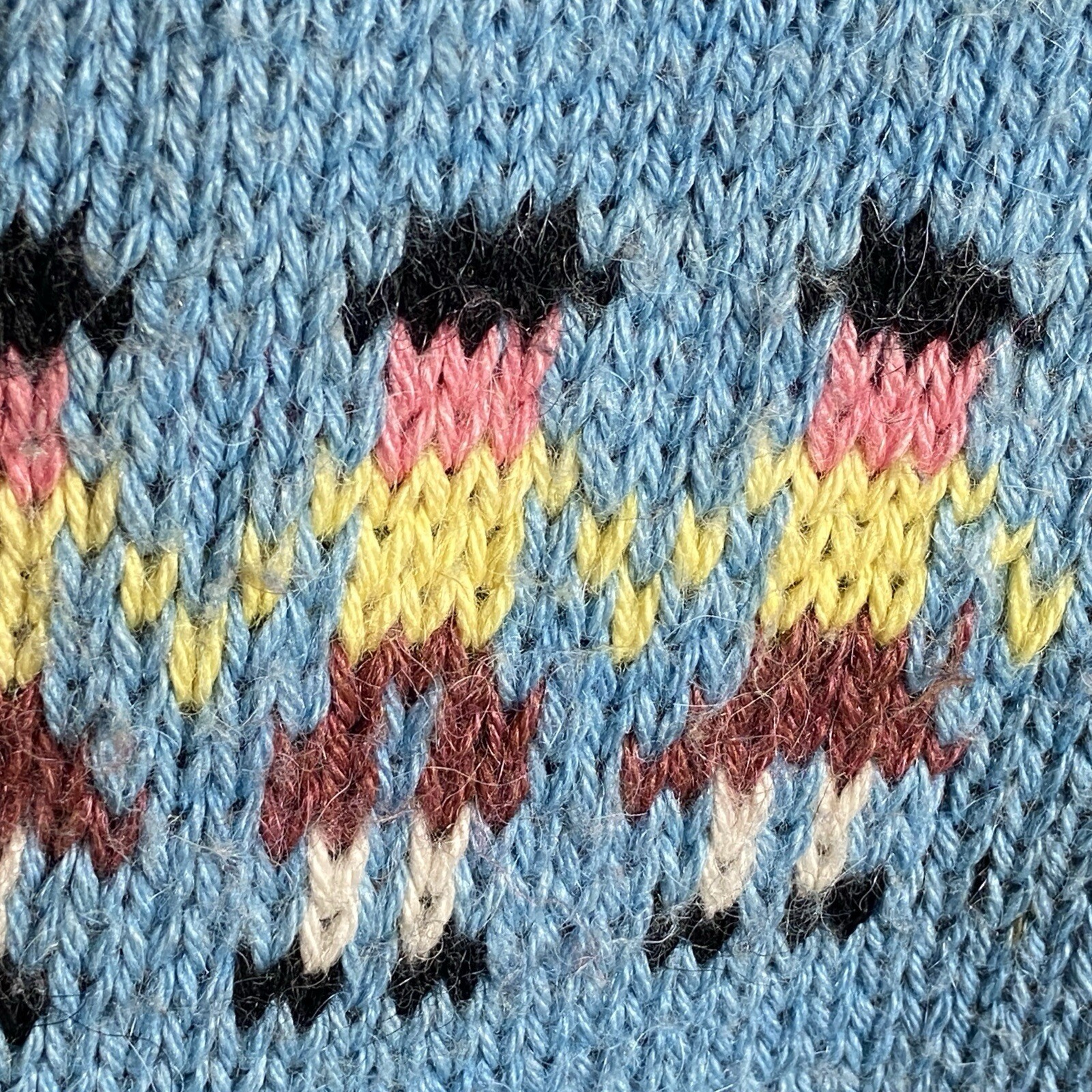 100% Alpaca Wool $250 Vintage Peruvian Cardigan Handmade by Yana, SZ L/XL, EUC