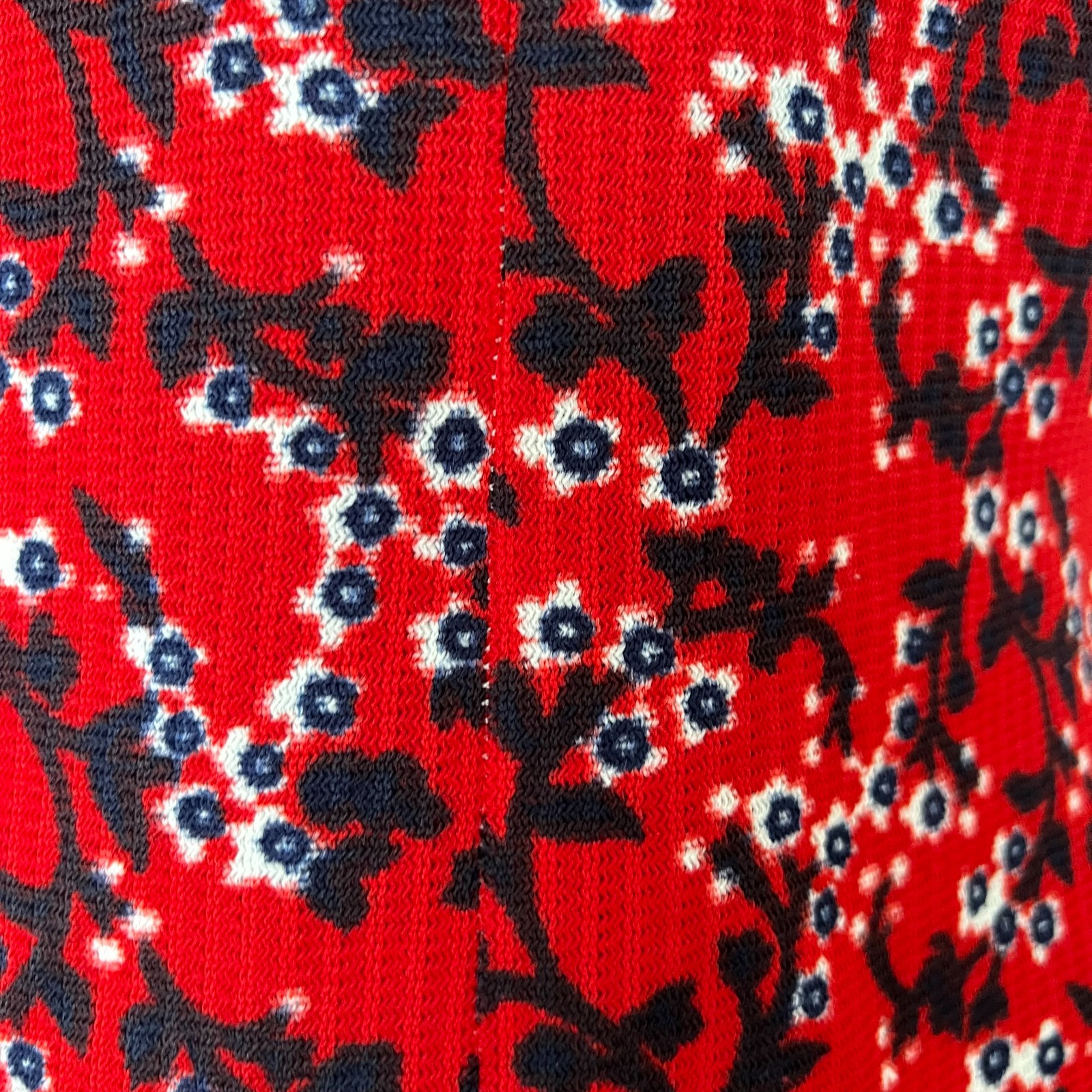 1970s Plus Size Floral Mod Shift Dress Button Front Twiggy Style GoGo Retro EU42