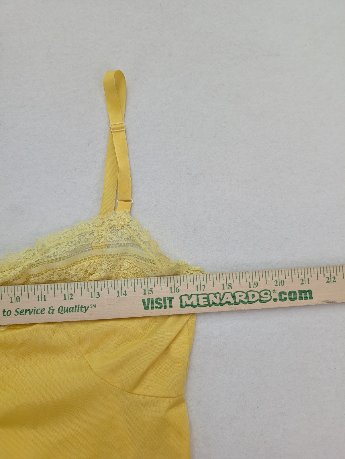 Kasara Vintage Camisole Slip Top Size S Yellow Tank