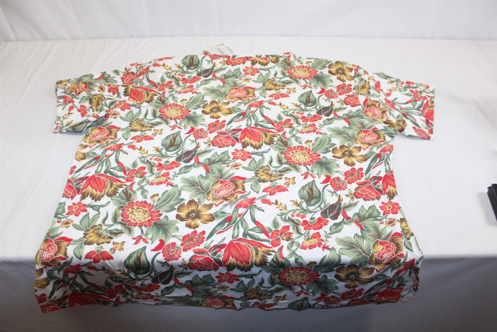 Blouse Padded Shoulders Bright Multi-Color Floral Retro Size 22/24 Women&rsquo;s