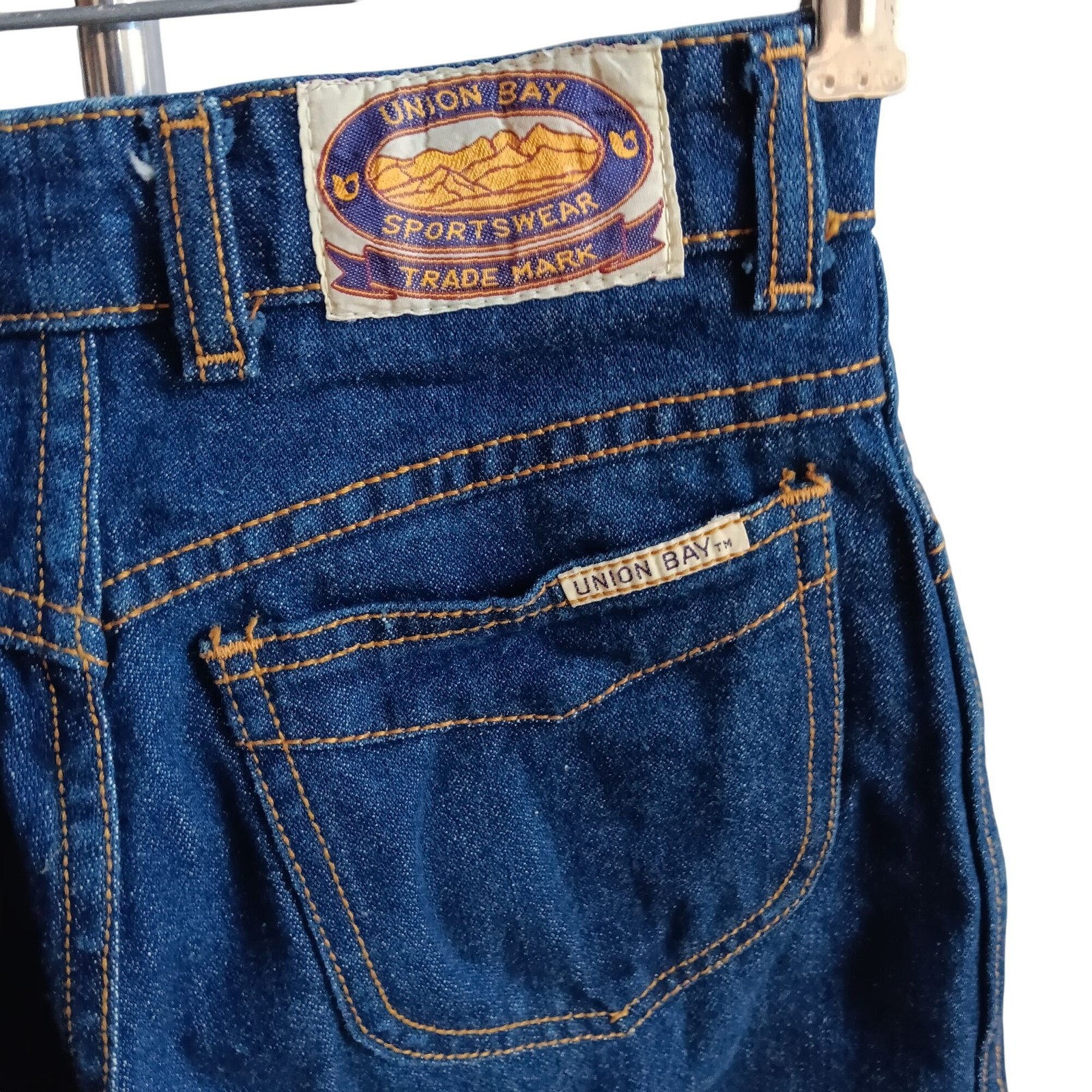 Vintage Womens Jeans 3 23×31 80s HIGH WAIST UNION BAY Denim DISCO POCKET Jeans
