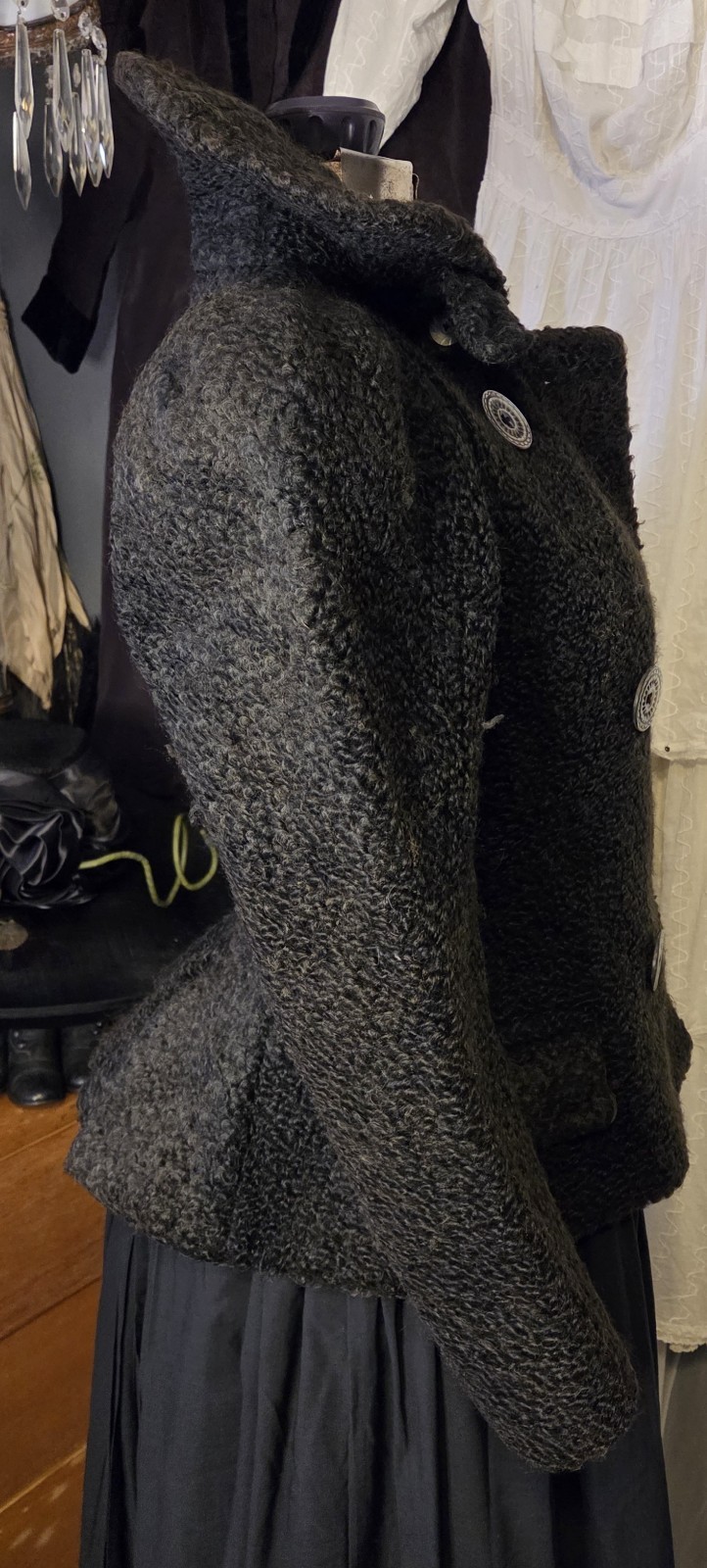 Victorian Persian Lamb Coat With Bustle