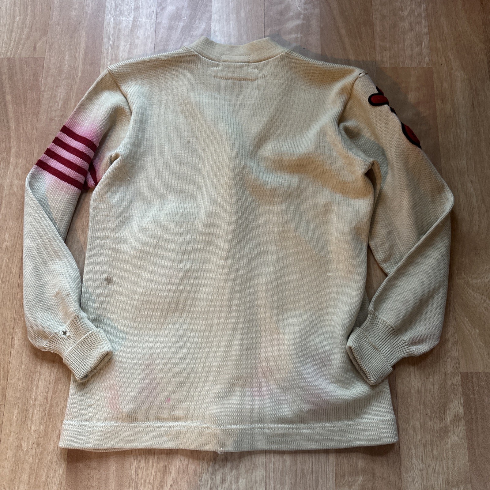Vintage 1954 Dehen 100% Wool Varsity Letterman Sweater Cardigan – MADE IN USA!