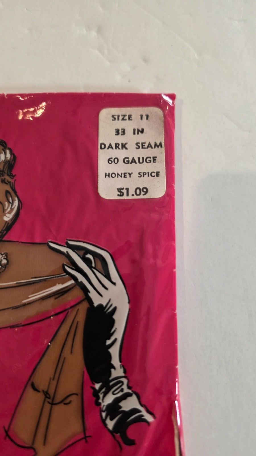 ✨Size 11×33 *DARK SEAM* NEW 60 Gauge 15 Denier Vintage Full Fashion Stockings