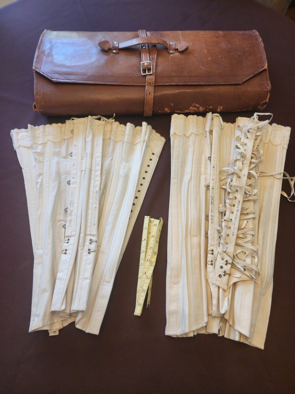 Rare Antique Spirella Corsets and Leather Travelling Corsetiere Case – Edwardian