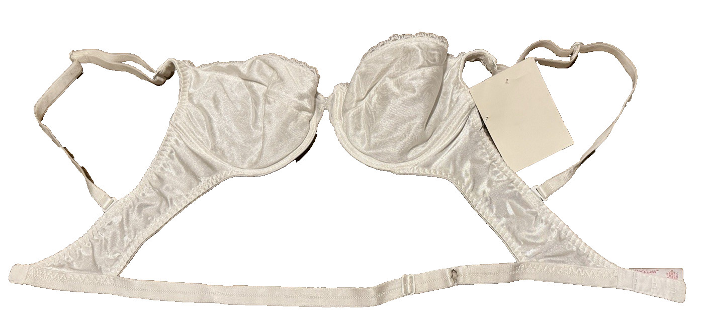 Vintage BACKLESS BY SMOOTHIE 193 Convertible Bra White 36B Underwire White NWT
