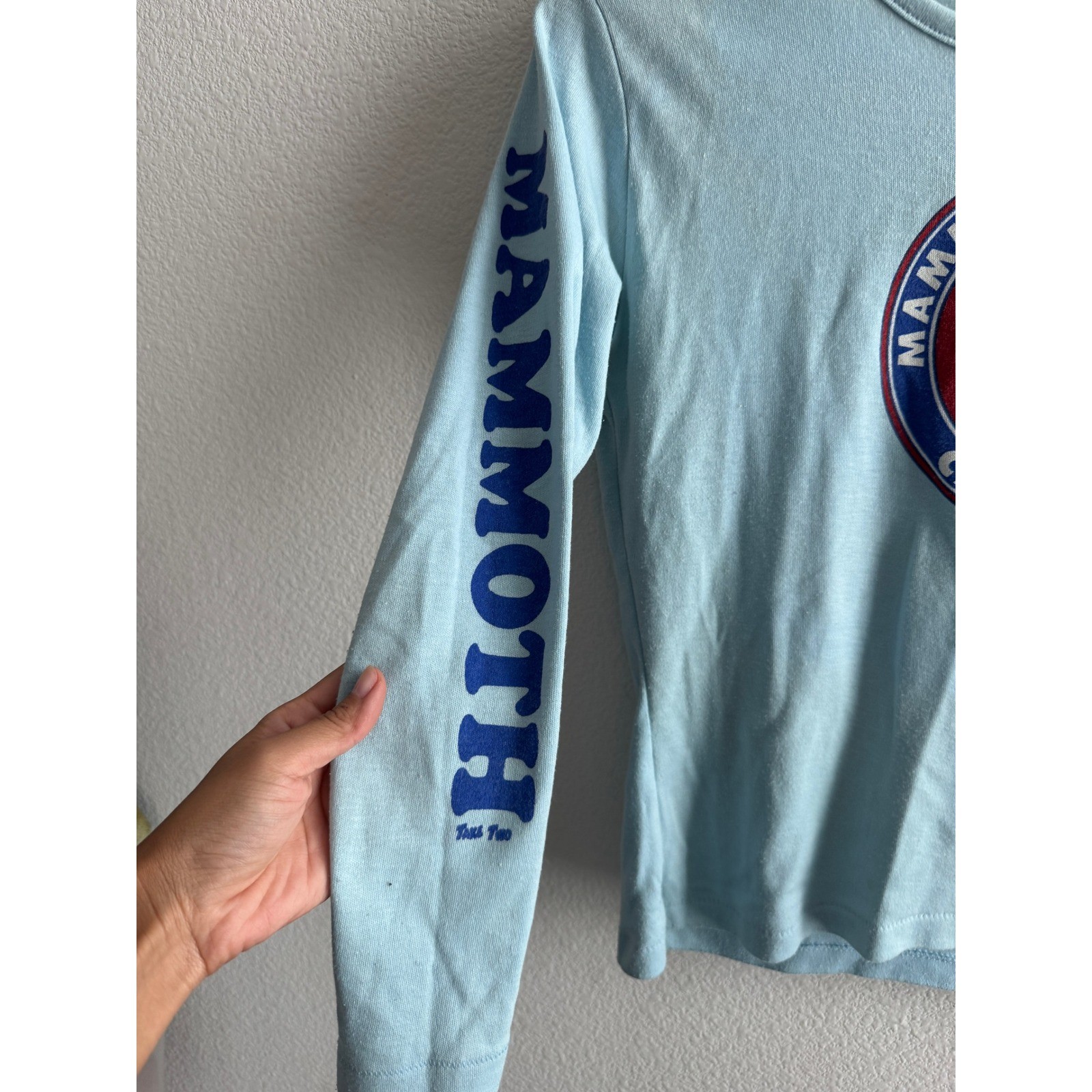 Vintage Womens Fun-Tees Mammoth Mountain California Long Sleeve Shirt Large USA