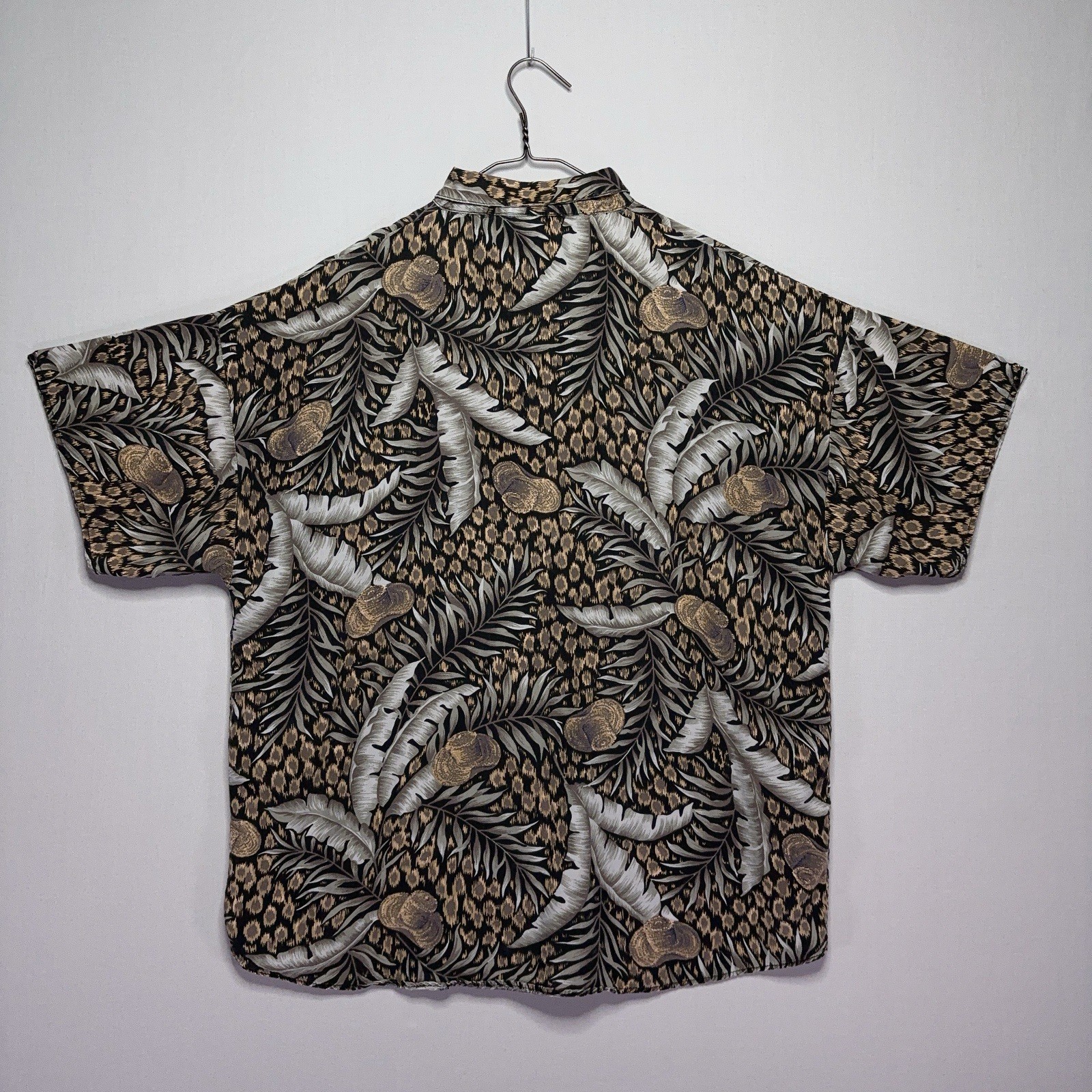VTG 80s / 90s Tarazzia Design Group Button Down Shirt – Tropical – LARGE / XL