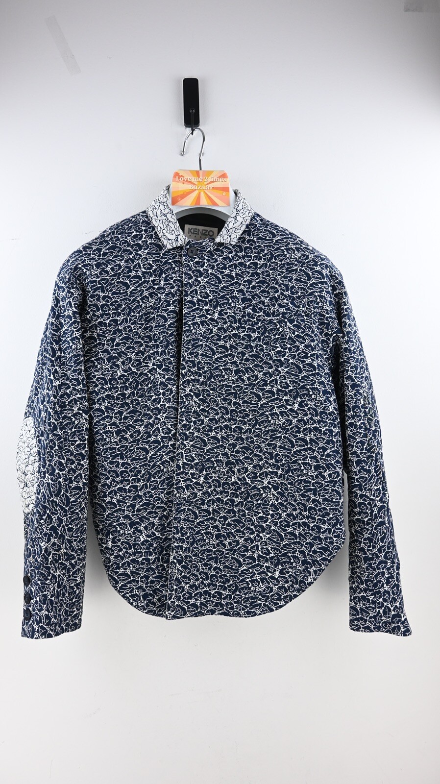 Vintage KENZO jacket in ink/white size EU38/UK10