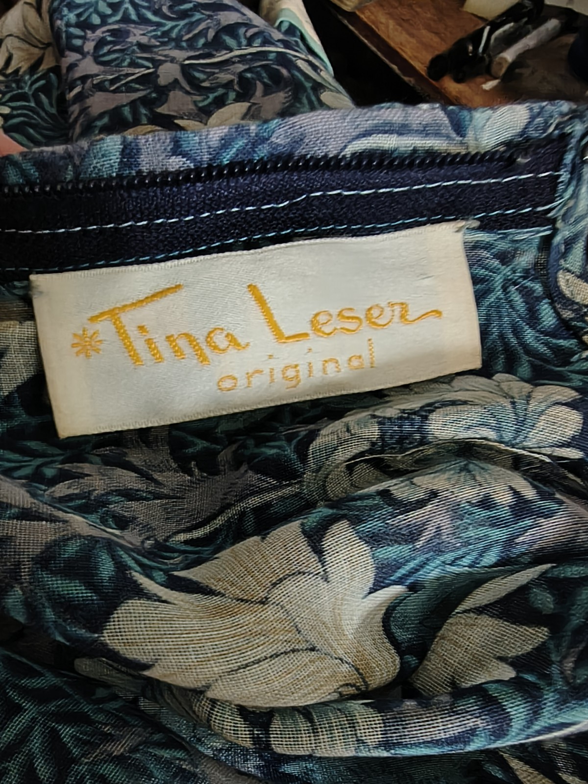 GORGEOUS VINTAGE TINA LESER COTTON FLORAL SKIRT ENSEMBLE M