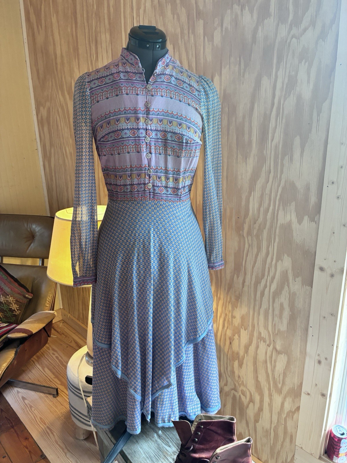 Unique Vintage Dress Size 38 (small) Hard To Describe Its Beautiful
