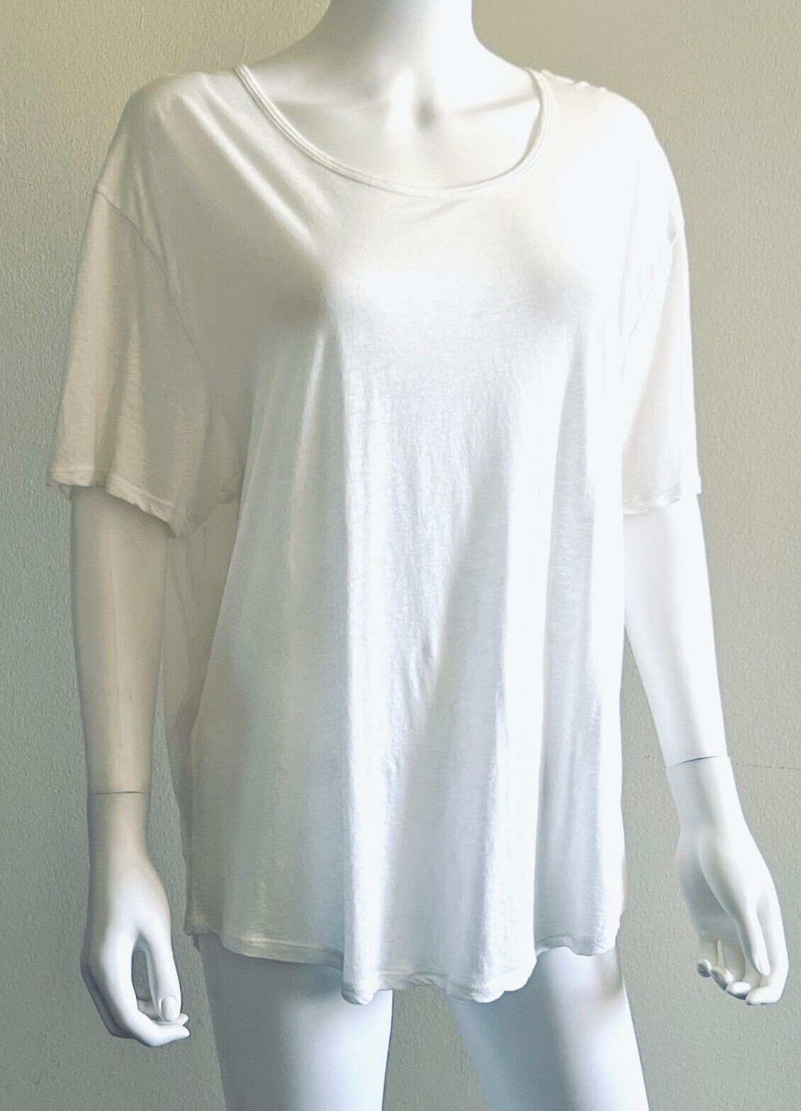 Vintage C2000s Standard JAMES PERSE Lightweight White Cotton T-Shirt, 3 (L)