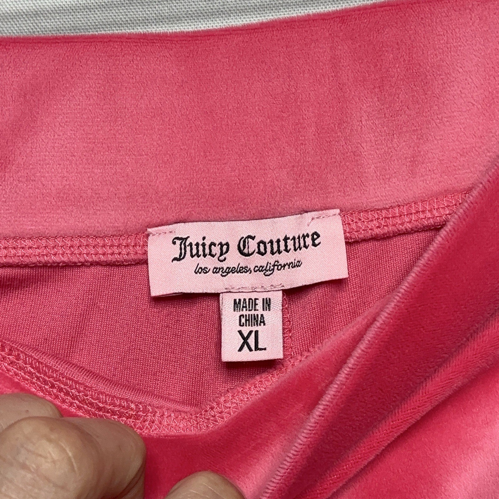Juicy Couture Velour Jacket / Shorts Set – Hot Pink – Gemmed – Womens XL