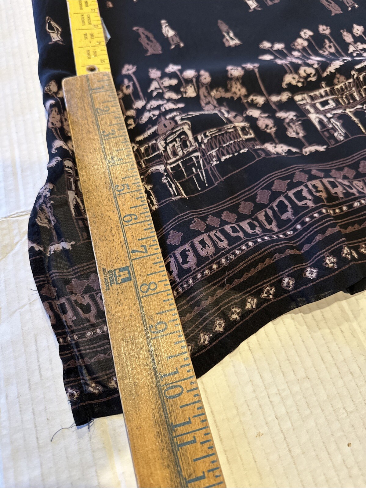 Vintage MELROSE STUDIO Long Jacket Dress Petite Size XL Made in USA