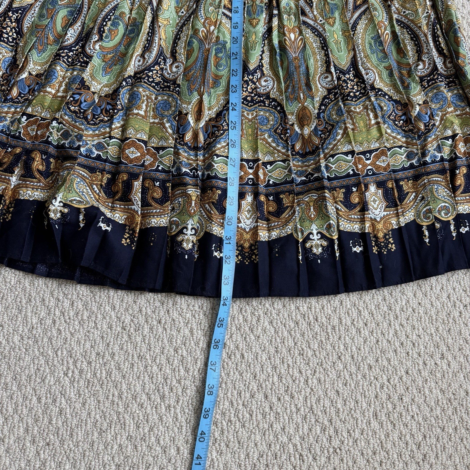 Jeffrey & Dara Vintage 3 Piece Set with Paisley Trim & Gold Buttons Size 14 NWT