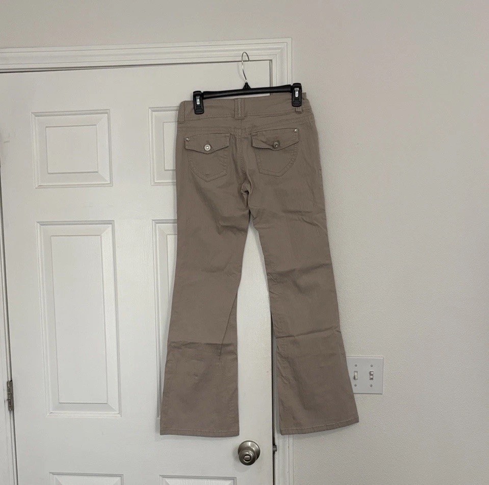 Unionbay Y2k Low Rise Beige Flared Pants Women&rsquo;s